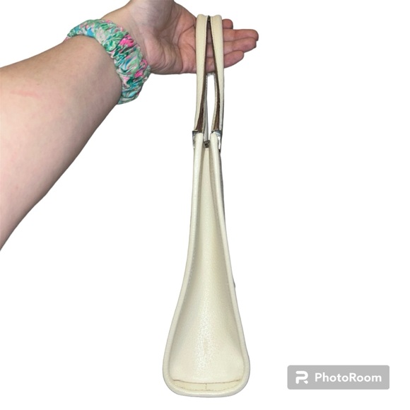 Gucci Authentic Vintage Mini Jackie Tote Bag Purse in Cream Off White Leather - Picture 6 of 15